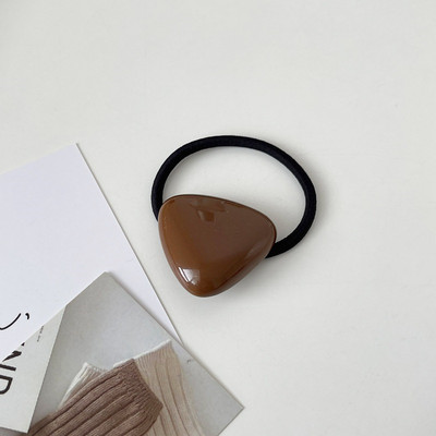 Minimalist Geometric Rășină Elastică Frânghie De Păr Bandă De Păr Femei Accesorii De Păr Suporturi Cozi De Cal Cauciuc