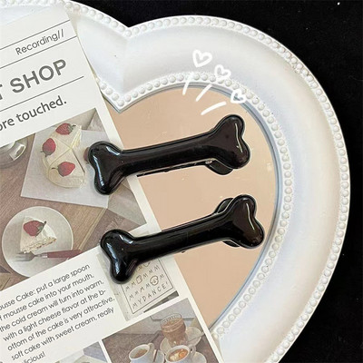 2 bucăți/set bijuterii Y2K Harajuku, design oase de câine, ac de păr, agrafe de păr, populare, creative, accesorii pentru fete.