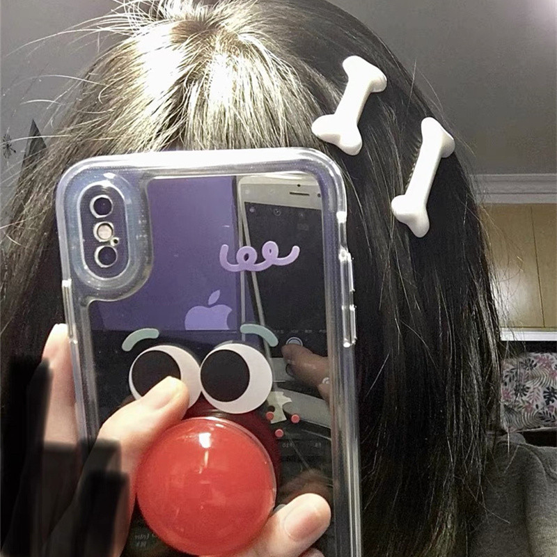 2 bucăți/set bijuterii Y2K Harajuku, design oase de câine, ac de păr, agrafe de păr, populare, creative, accesorii pentru fete.