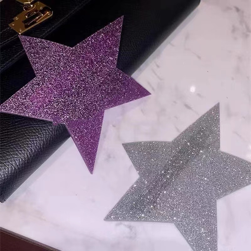 Y2K Girl Iregular Acrilic Star Barrettes 2022 New Trend Spring Clip Duckbill Clip Super Flash Paiete Agrafe de păr