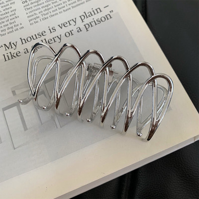 Gheare de păr simple cu val de metal, 2022, vară, pentru femei, agrafă de păr minimalistă, agrafe geometrice elegante, accesorii pentru cap pentru fete