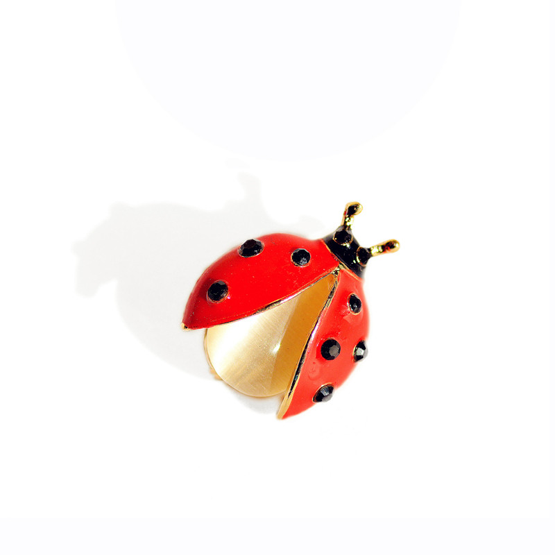 Morkopela mados boružės emalio smeigtukas Kalnų krištolas vabzdžių vabzdžių vabzdžių segės Mažos apykaklės sagės sagės Moterims Vyrams Papuošalai Šaliko segtukas