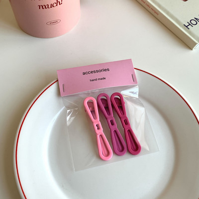 3 vnt./pak. Rose Red Gradient Bow Bear Ducksnapl segtukas Plaukų segtukai Barrettes Kirpčiukų segtukas mergaičių Kawaii plaukų aksesuarams