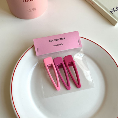 3 vnt./pak. Rose Red Gradient Bow Bear Ducksnapl segtukas Plaukų segtukai Barrettes Kirpčiukų segtukas mergaičių Kawaii plaukų aksesuarams