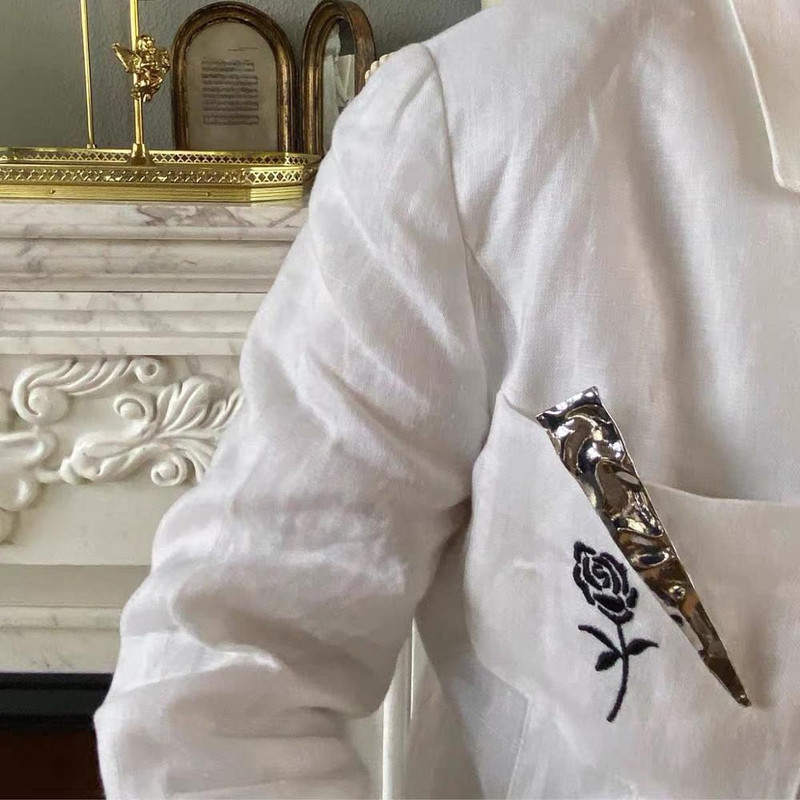 FFLACELL 2 Buc/Set Triunghi Geometric Strasuri Stralucitoare Culoare Argintie Barete Metal Vintage Pentru Femei Fete Accesorii pentru Par