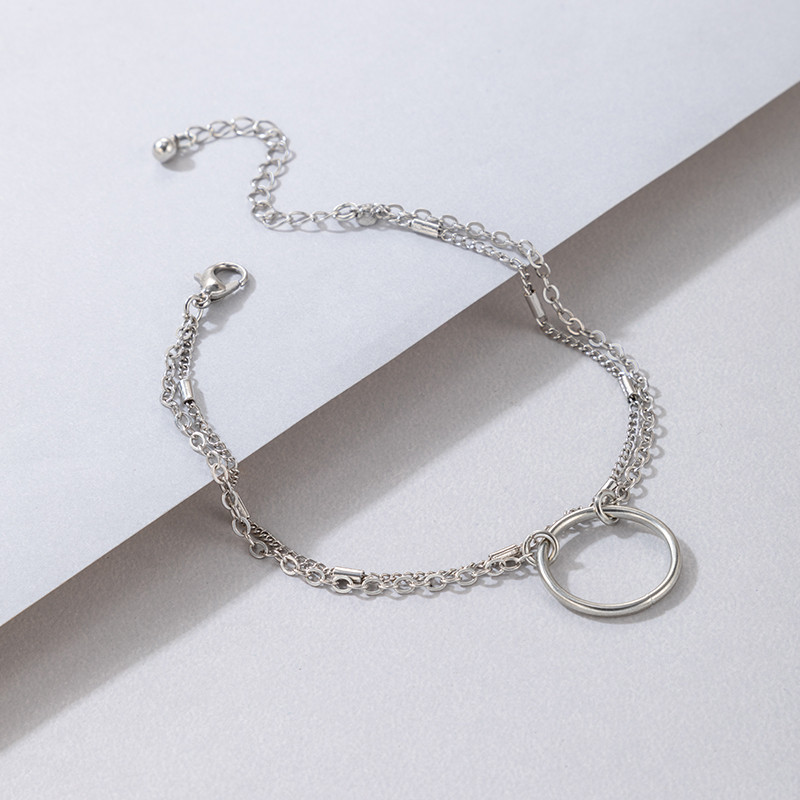 Tocona Lovely Hollow Heart Anklets Femei Charms Auriu Aliaj Metal Lanț reglabil pentru picioare Bijuterii boeme 2 buc/seturi 15212