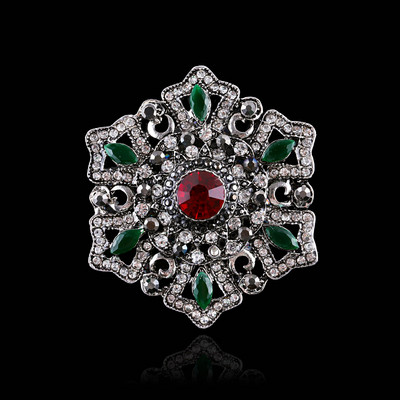 Broșă de banchet din cristal de lux Morkopela Bijuterii vintage cu strass Broșe mari și ace pentru femei Accesorii cadou