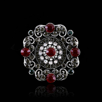 Broșă de banchet din cristal de lux Morkopela Bijuterii vintage cu strass Broșe mari și ace pentru femei Accesorii cadou