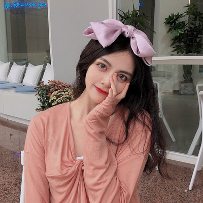 Agrafe de păr cu fundă elegantă, panglică, modă pentru femei, agrafă de primăvară, culoare uni, satin, retro, simple, baroche pentru fete.