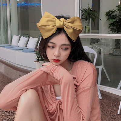 Agrafe de păr cu fundă elegantă, panglică, modă pentru femei, agrafă de primăvară, culoare uni, satin, retro, simple, baroche pentru fete.