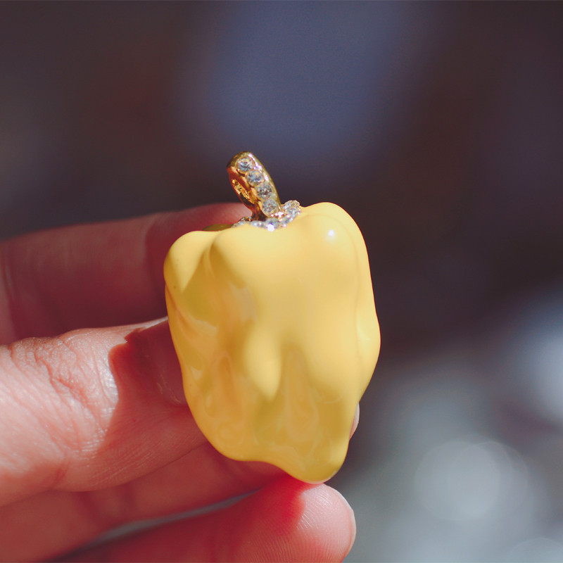 Morkopela Enamel Capsicum Brooch Pin Сладки цветни растителни пипер игли Дамски шал Пуловер Брошки Бижута