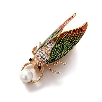 Morkopela Insect Cicada Enamel Pin Fashion Bugs Beetle Brooches Κοσμήματα Γυναικείες καρφίτσα Κοσμήματα Δώρο για γυναίκες