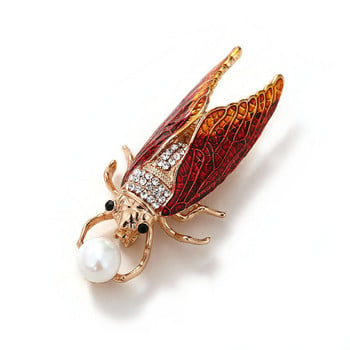 Morkopela Insect Cicada Enamel Pin Fashion Bugs Beetle Brooches Κοσμήματα Γυναικείες καρφίτσα Κοσμήματα Δώρο για γυναίκες