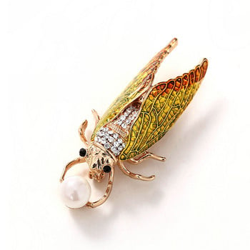 Morkopela Insect Cicada Enamel Pin Fashion Bugs Beetle Brooches Κοσμήματα Γυναικείες καρφίτσα Κοσμήματα Δώρο για γυναίκες