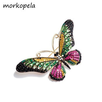 Morkopela Butterfly καρφίτσα Γυναικεία Vintage καρφίτσες και καρφίτσες Εντόμων Πολυτελής μεγάλη καρφίτσα για κασκόλ Το καλύτερο δώρο