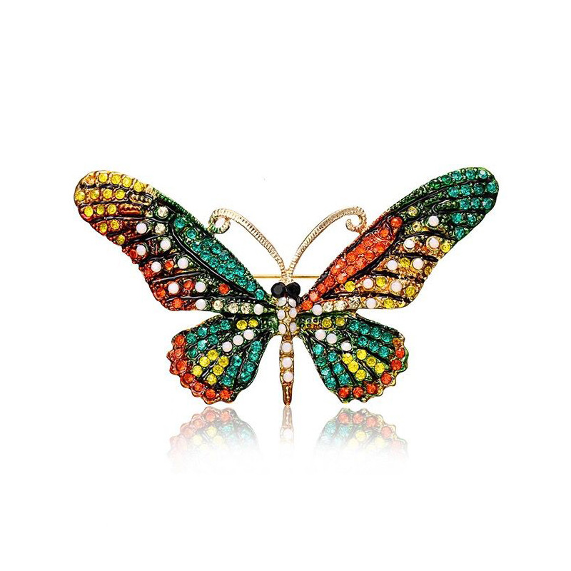 Morkopela drugelio sagės segtukas moterims vintažinės sagės ir segės Vabzdžių prabangi didelė sagė skarai Geriausia dovana