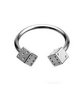 Circular craniu pentru septum inel nas barbel potcoava piercing buza nas piercing septum helix cartilaj cercel bijuterii mamelon