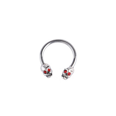 Circular craniu pentru septum inel nas barbel potcoava piercing buza nas piercing septum helix cartilaj cercel bijuterii mamelon