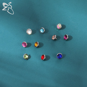 ZS 1 комплект 2,5/3/4MM CZ Crystal Micro Dermal Piercing 316L неръждаема стомана Dermal Anchor Surface Piercings Opal Skin Diver Bases