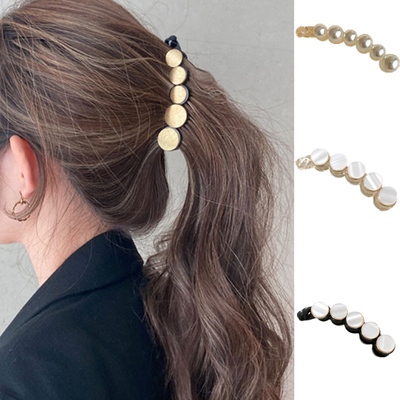 FFLACEL 2022 Agrafe de păr banane pentru femei Accesorii pentru păr Cozi de cal Agrafe și agrafe de păr șic