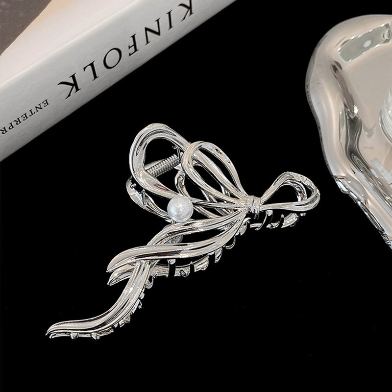 Imitație de perle ac de păr femeie de vară metal nou de înaltă calitate arc din metal clemă de prindere gheare de păr accesorii pentru păr femei