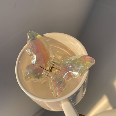 Permatomos plaukų žnyplės moterims, derva drugelis plaukų segtukas, mados formavimo įrankiai moterims, mergaitėms, akriliniai plaukų segtukai, griebtuvai