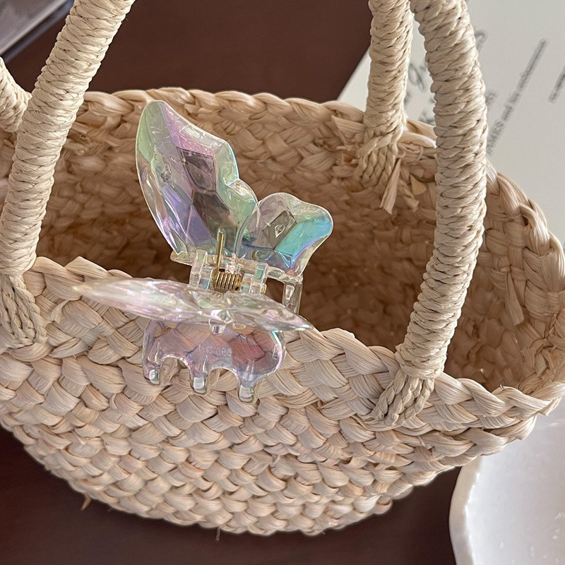 Permatomos plaukų žnyplės moterims, derva drugelis plaukų segtukas, mados formavimo įrankiai moterims, mergaitėms, akriliniai plaukų segtukai, griebtuvai