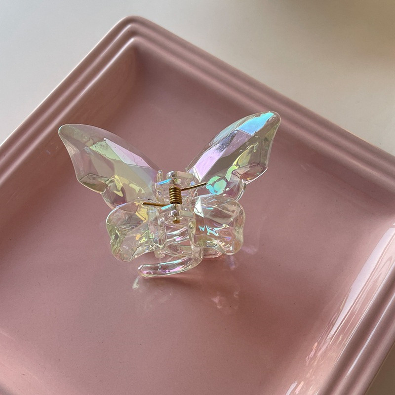 Permatomos plaukų žnyplės moterims, derva drugelis plaukų segtukas, mados formavimo įrankiai moterims, mergaitėms, akriliniai plaukų segtukai, griebtuvai