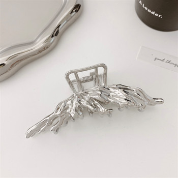 Нова мода за жени Sliver Geometric MetalButterfly Hair Claw Girl Vintage Crab Hair clips Шапки Фиби Аксесоари за коса