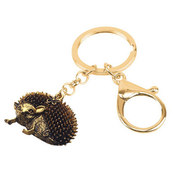 Bonsny Statement Alloy Fashion Funny Hedgehog Key Chain Μπρελόκ Hipster Animal Jewelry for Women Girls Girl Τσάντα Τσάντα Γούρια Δώρο
