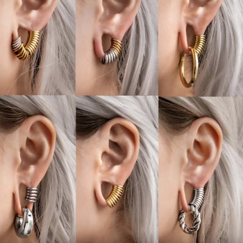 Casvort Hot 00g Stacker Rings Lobe Cuff Ear Gauges Тапи Ушни тунели Stretcher Щипка за обеци на хрущял Сватбени бижута за тяло