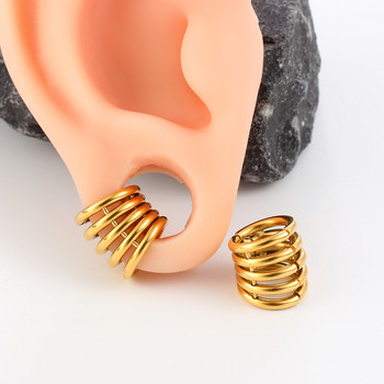 Casvort Hot 00g Stacker Rings Lobe Cuff Ear Gauges Тапи Ушни тунели Stretcher Щипка за обеци на хрущял Сватбени бижута за тяло