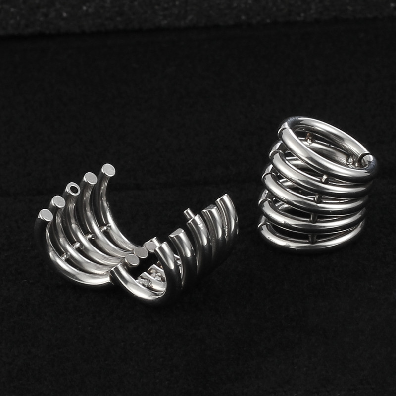 Casvort Hot 00g Inele de stivuire Lobe Manșetă Indicatori pentru urechi dopuri Tuneluri pentru urechi Stretcher Cercei Clip pe cartilaj Bijuterii pentru corp de nuntă