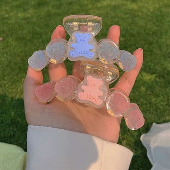 2022 Summer Gummy Bear Claws Crab щипка за коса Момиче Сладко сърце Фиби Аксесоари за коса за жени