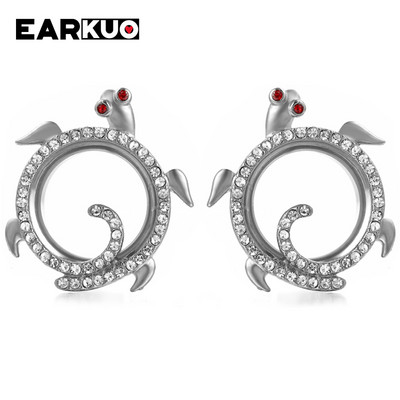 EARKUO Ultimele dopuri de piercing pentru urechi din oțel inoxidabil, tuneluri, extensii, bijuterii pentru corp, cercei, calibre 2 buc 6-25 mm