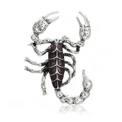 Morkopela Scorpion Broșă Mare Strasuri Pin Vintage Femei Cristal Pin Accesorii Clip pentru Esarfa Ace și Broșe