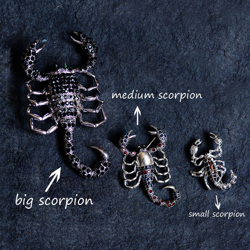 Morkopela Scorpion Broșă Mare Strasuri Pin Vintage Femei Cristal Pin Accesorii Clip pentru Esarfa Ace și Broșe