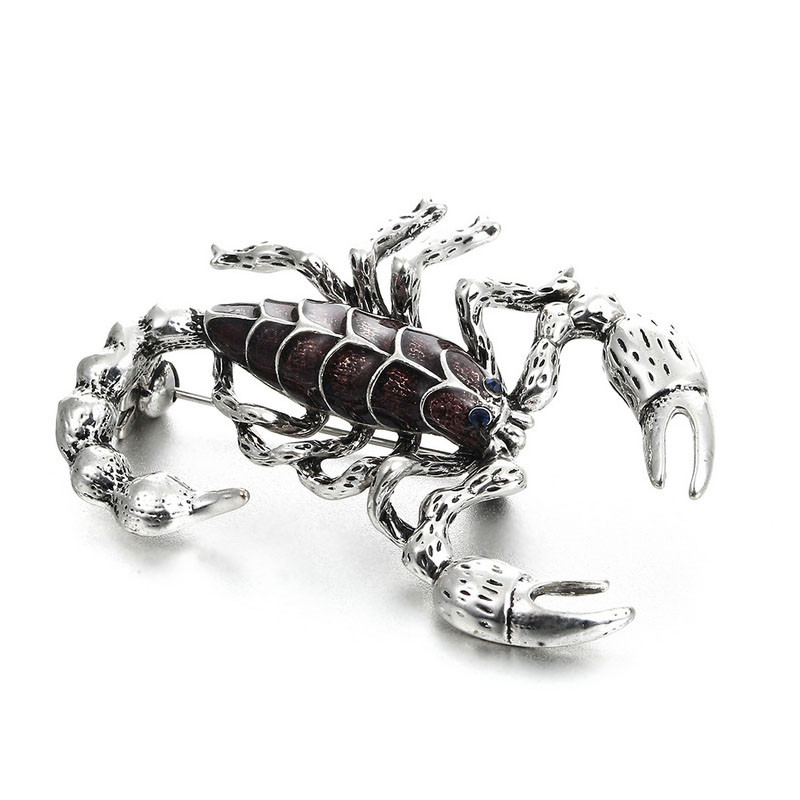 Morkopela Scorpion Broșă Mare Strasuri Pin Vintage Femei Cristal Pin Accesorii Clip pentru Esarfa Ace și Broșe