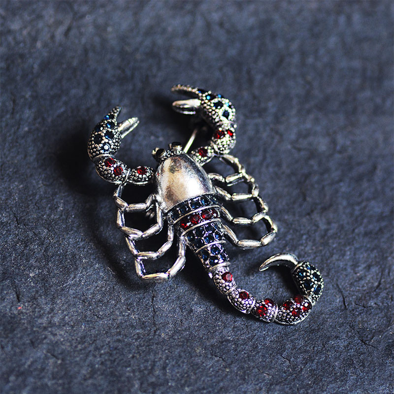 Morkopela Scorpion Broșă Mare Strasuri Pin Vintage Femei Cristal Pin Accesorii Clip pentru Esarfa Ace și Broșe