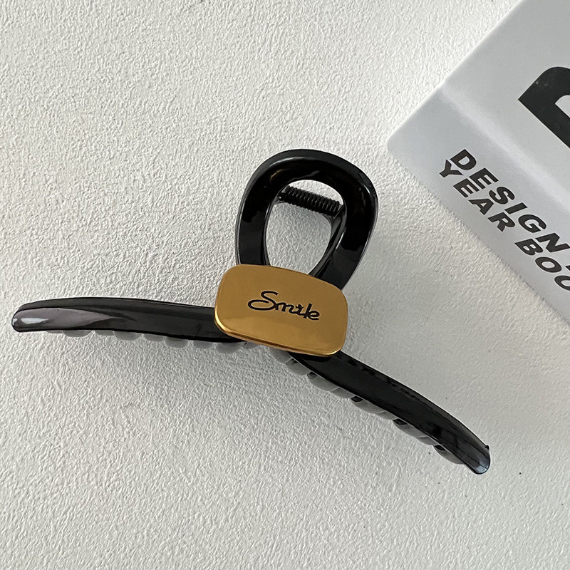 Retro Metal Floare Rășină Agraf Femeie Vară Agrafă Mare Rechin Elegant High-end Gheare Păr Accesorii pentru păr Femei