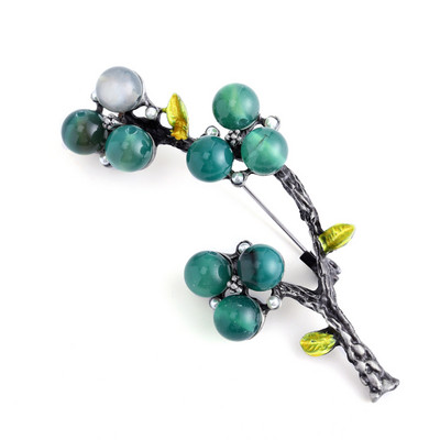 Morkopela Broșă Femei Vintage Piatră Broșă Mare Buchet Ace haine Broșe și ace din metal antic pentru femei