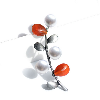 Morkopela Broșă Femei Vintage Piatră Broșă Mare Buchet Ace haine Broșe și ace din metal antic pentru femei