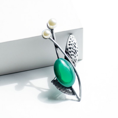 Morkopela Broșă Femei Vintage Piatră Broșă Mare Buchet Ace haine Broșe și ace din metal antic pentru femei