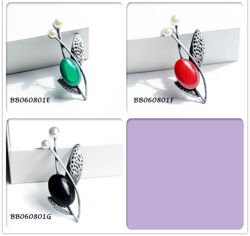 Morkopela Broșă Femei Vintage Piatră Broșă Mare Buchet Ace haine Broșe și ace din metal antic pentru femei