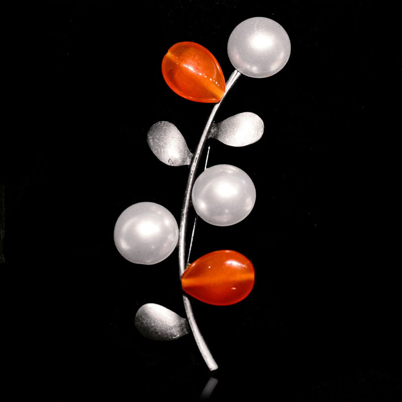 Morkopela Broșă Femei Vintage Piatră Broșă Mare Buchet Ace haine Broșe și ace din metal antic pentru femei