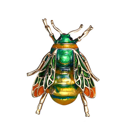 Morkopela Bee Email Pin Broșe de modă pentru femei Ace cu insecte și broșe Bijuterii Accesorii pentru cleme pentru eșarfă