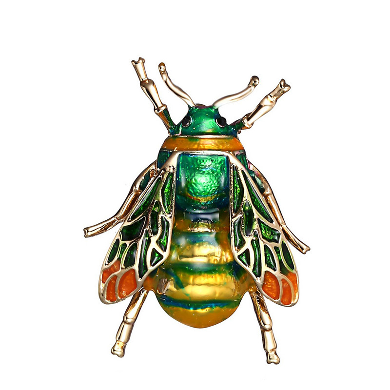 Morkopela Bee Email Pin Broșe de modă pentru femei Ace cu insecte și broșe Bijuterii Accesorii pentru cleme pentru eșarfă