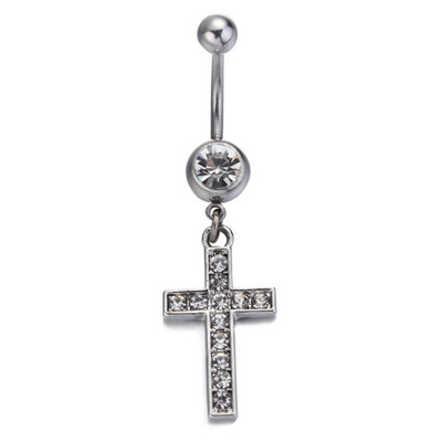 Új divat szexi piercing köldök köröm virág medál kristály hasgomb gyűrűk női lányoknak acél has piercing ékszerek