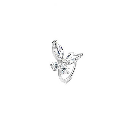 Deguna stīpas gredzens ar šarnīrveida segmentu pīrsings cirkons starpsienas pīrsings opāls auss skrimslis Tragus Helix lūpa Nariz pircing aproce Goth stīpa