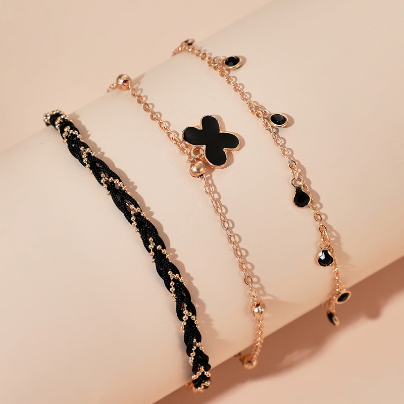 Tocona Boho Fluture Strălucitor Strass ciucuri gleznele pentru femei Colorate margele din aur aliaj metal lanț pentru picioare Bijuterii de vară 14121